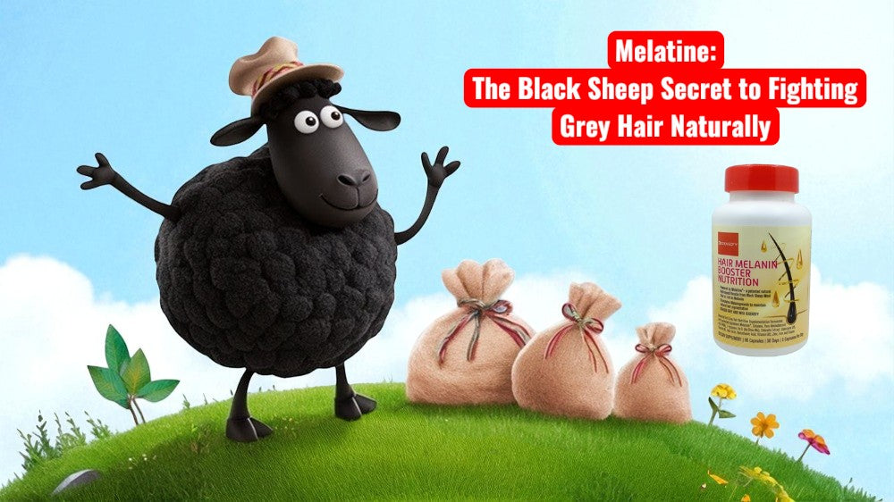 Melatine®: The Black Sheep Secret to Fighting Grey Hair Naturally - REGENSIFY Hair Melanin Booster Nutrition