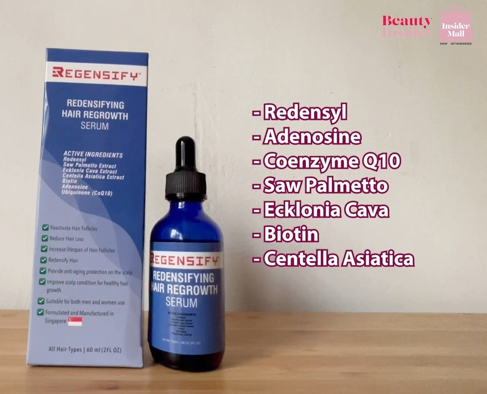 The formulation of REGENSIFY Redensifying Hair Regrowth Serum