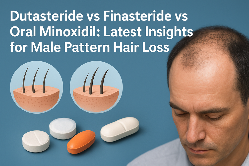 Dutasteride vs Finasteride vs Oral Minoxidil: Latest Insights for Male Pattern Hair Loss - By REGENSIFY