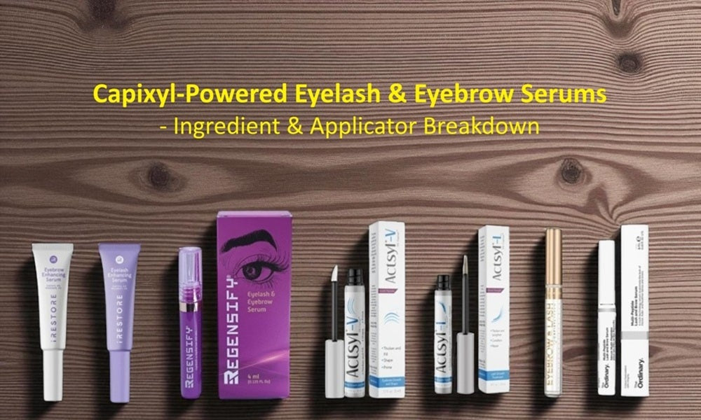 Capixyl-Powered Eyelash & Eyebrow Serums - Ingredient & Applicator Breakdown