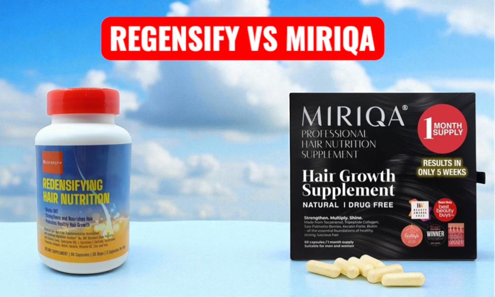 5 Reasons Why REGENSIFY Redensifying Hair Nutrition Outperforms MIRIQA Professional Hair Nutrition supplement