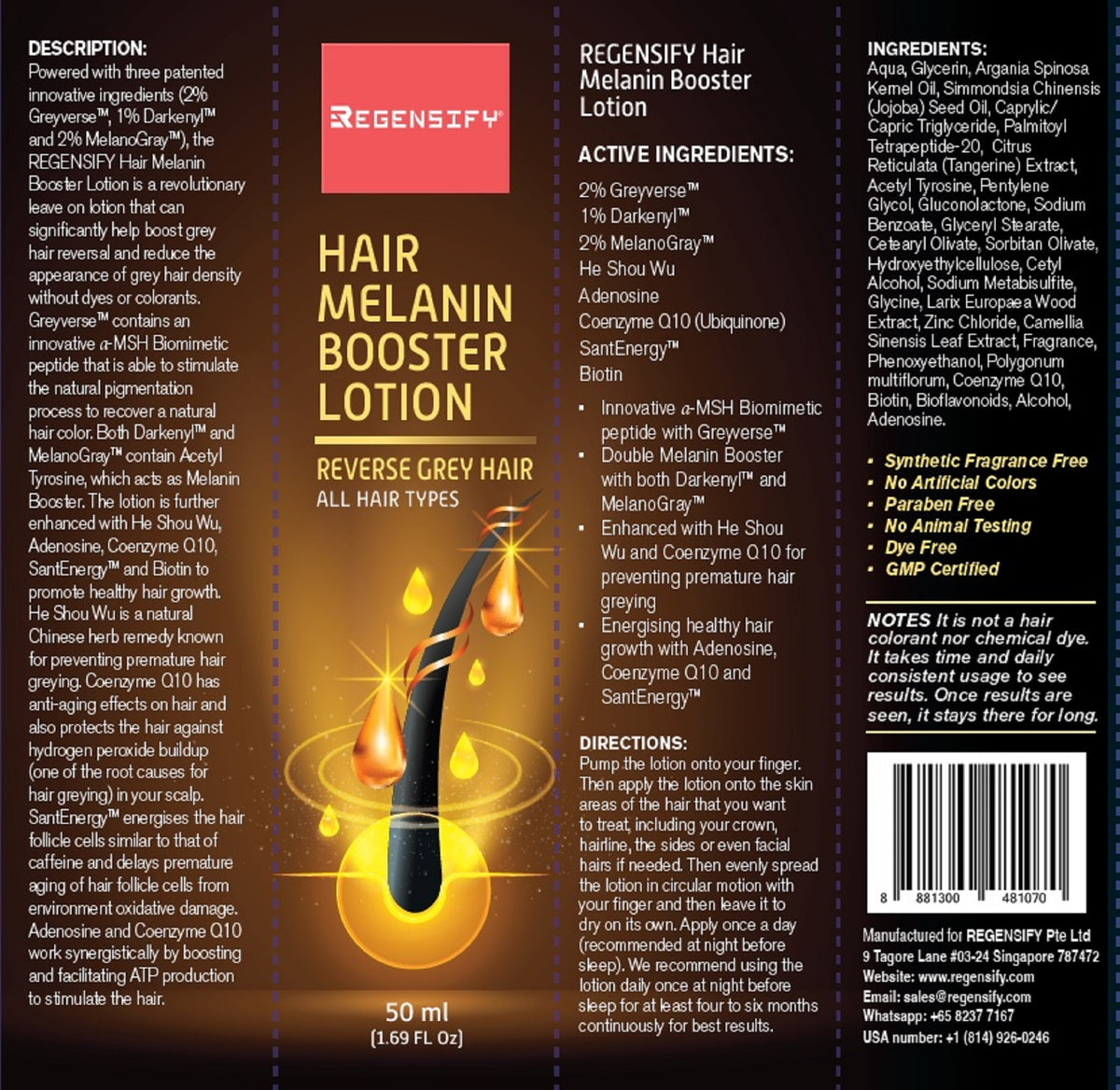 REGENSIFY Hair Melanin Booster Lotion 50 ml